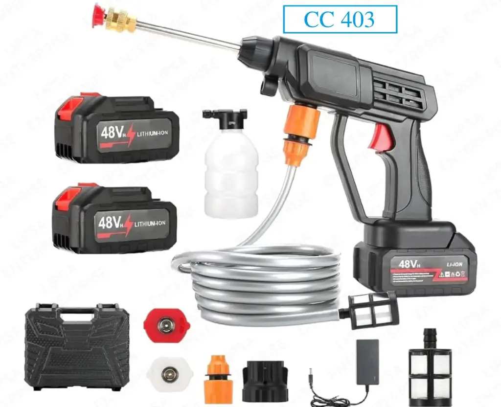  Double Battery Rechargeable Car Washer Gun 48V