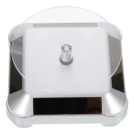 Silver Solar Rotating Stand