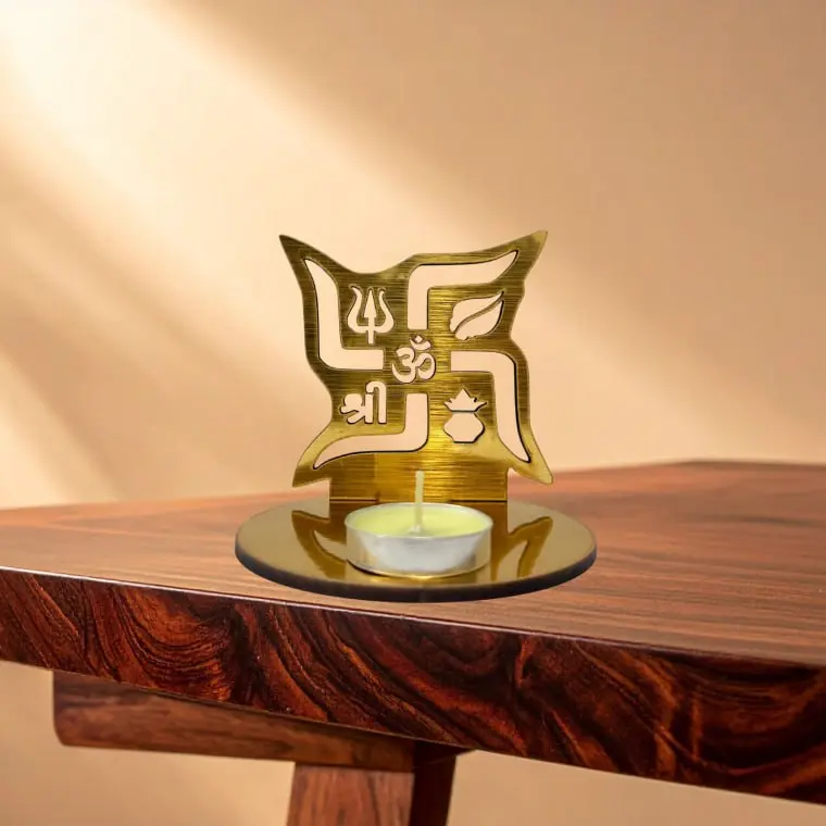 3D REFLECTION DIYA WOODEN